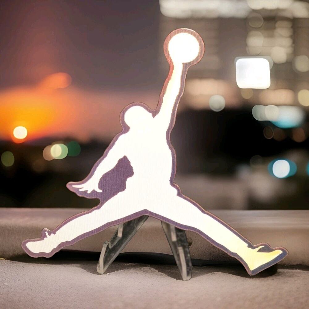 Air Jordan Logo 3D Motion Lenticular Car Laptop Decal Sticker Peeker